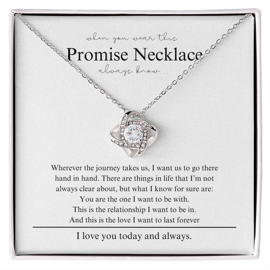 I Promise | Love Knot Necklace | I Love You Gift